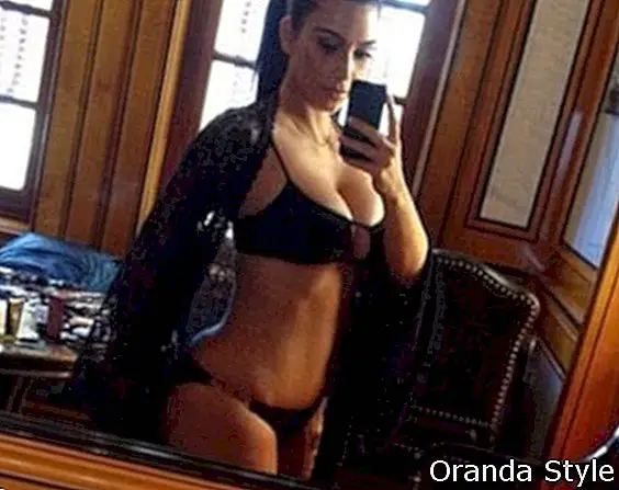 Kim-Kardashian-In-Black-Versace-Bikini