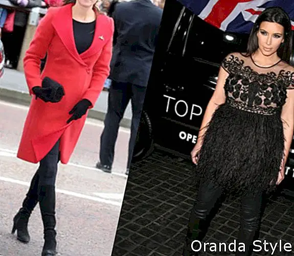 Kim Kardashian gegen Kate Middleton Outfit Combinations