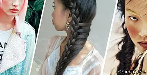 asiatische Frisuren für langes Haar