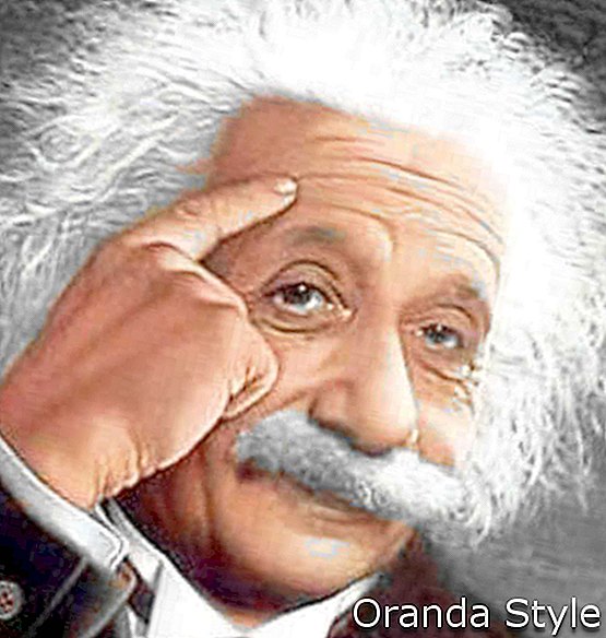 Einstein-Karikatur