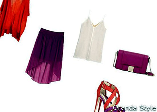 3. ruházati kombináció Diane Von Furstenberg Jodi színes-blokkos szandálokkal