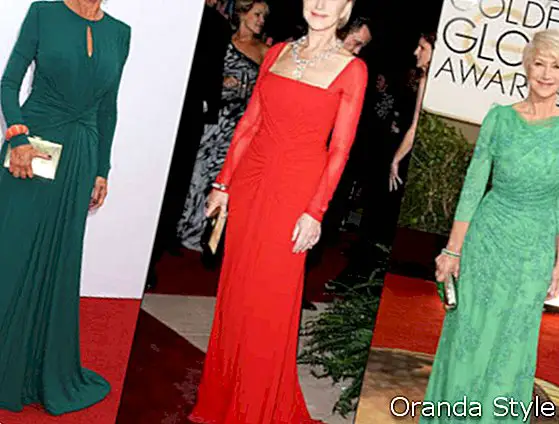 Helen Mirrens fantastiska eleganta klänningskläder