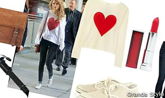Kombinácia Skinny Jeans Taylor Swift Outfit