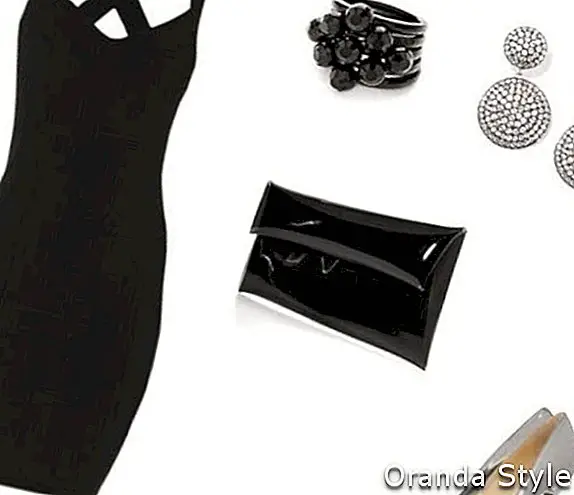 Elegant liten svart kjole antrekk ideer