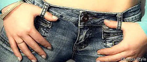 spodné džínsy