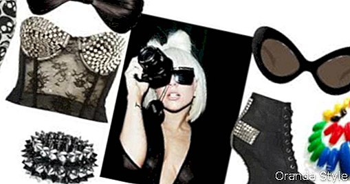 Combinación de traje de Halloween de Lady Gaga