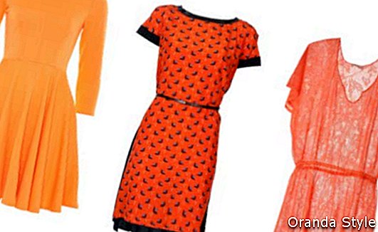 Oransje kjoler