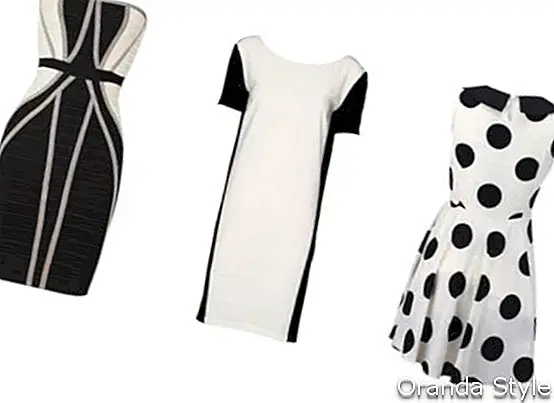 שמלות בשחור לבן