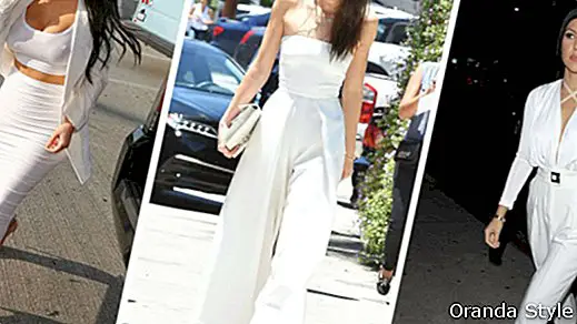 All-White Outfit inspiratsioon Kardashiansilt