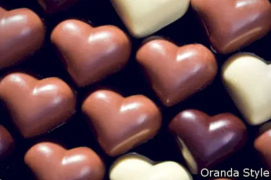шоколадови сърца
