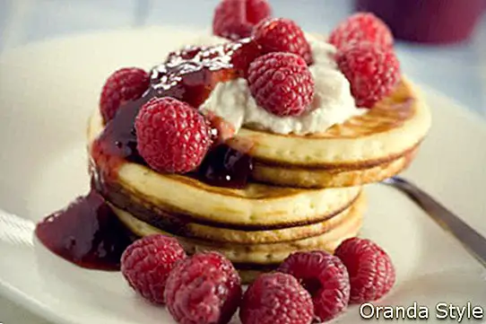 pancake raspberry