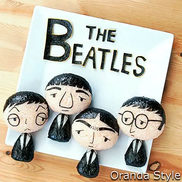 Beatles food art vytvoril Lee Samantha