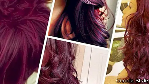 Burgundijos plaukų spalva: kaip išgauti geriausią atspalvį