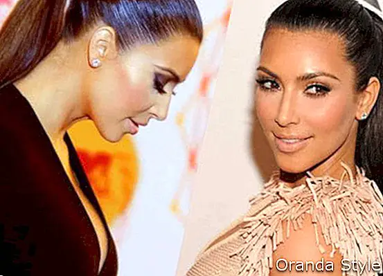 Kim Kardashian Long visoki konjski rep