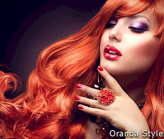 orange Haarfarbe
