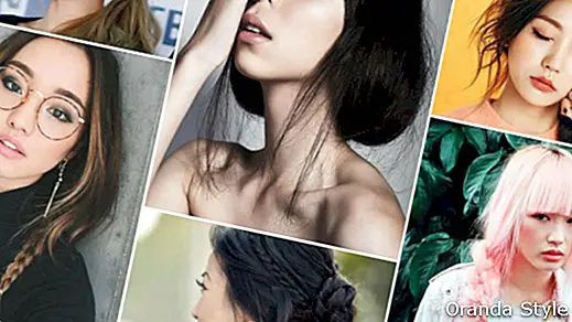Uzun saçlar için en popüler 10 Asya saç modelleri