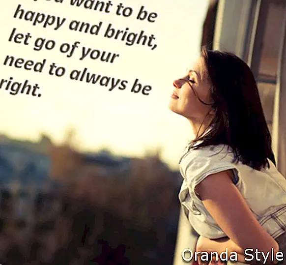 Sekiranya anda ingin menjadi gembira dan cerah, anda perlu sentiasa menjadi yang betul