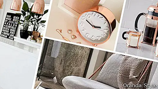 Dale sabor a tu hogar con una decoración ultramoderna de oro rosa