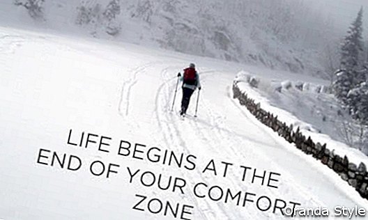 Das Leben beginnt am Ende Ihrer Komfortzone
