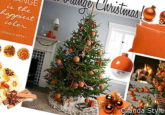 Idéias de decoração de Natal laranja