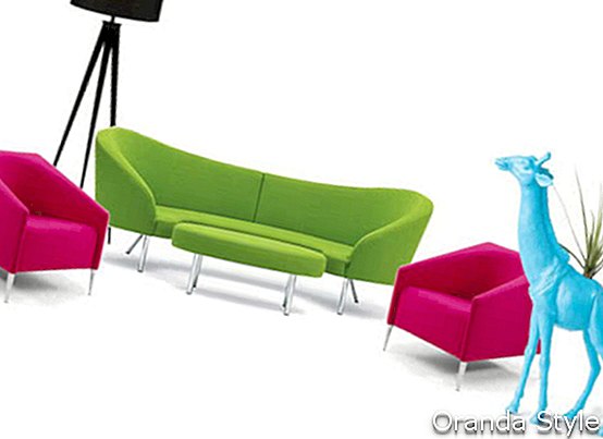 Karim Rashid Orgy καναπέ και άλλα χρώματα-Block έπιπλα