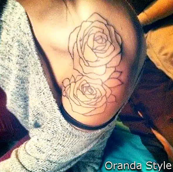 Tattoo Platzierungsidee: Schulter Rose Tattoo