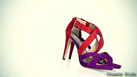 Diane Von Furstenberg Jodi Color-Block semišové sandály