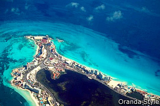 Luftbild von Cancun