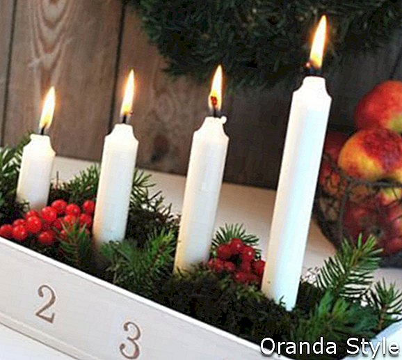 1e Advent-candles-sweden