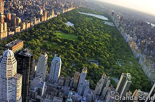 Central Park-Luftaufnahme Manhattan